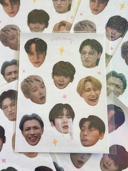 Sticker sheet Ateez - Memes