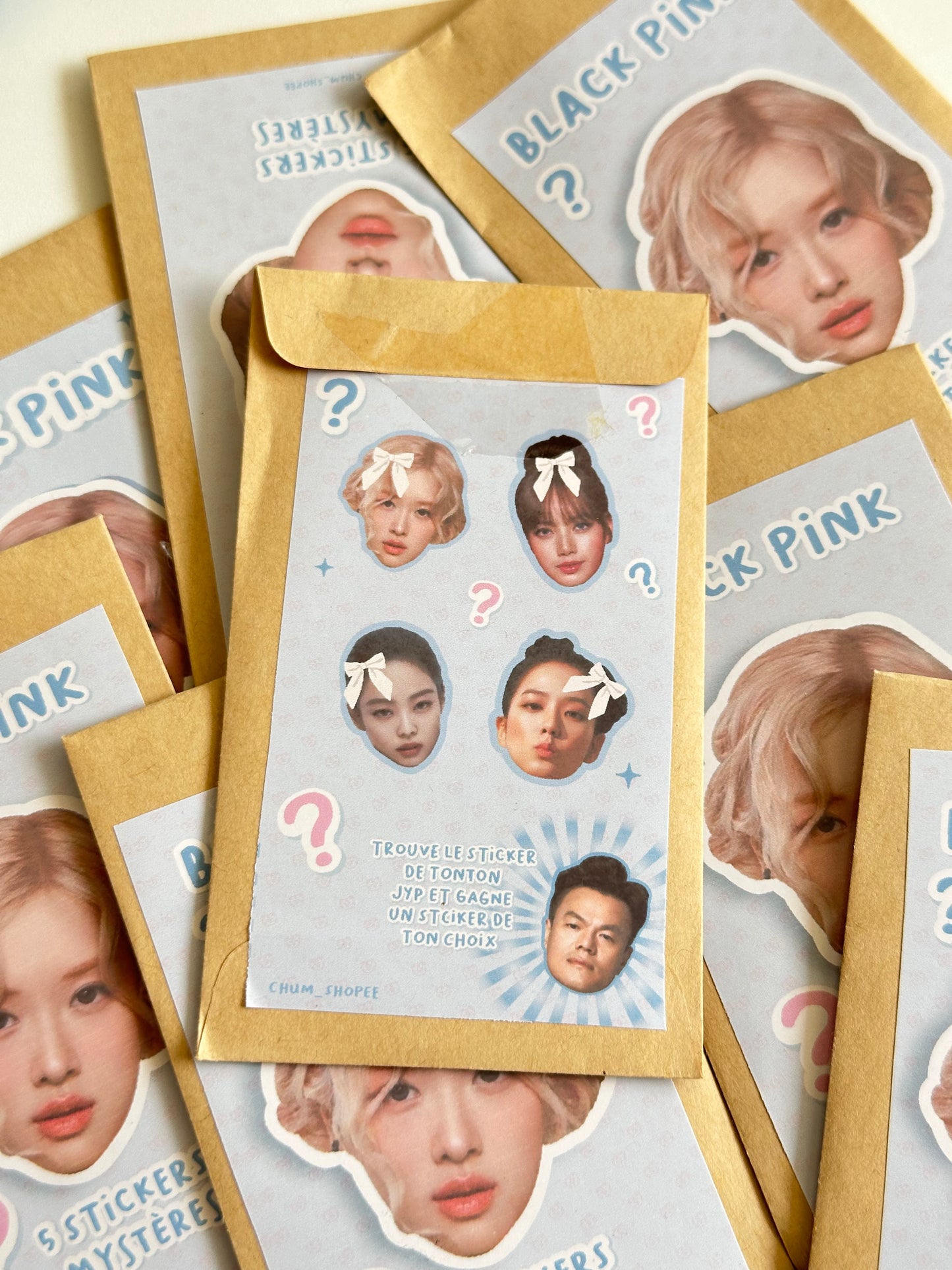 Mystery bag - Stickers black pink
