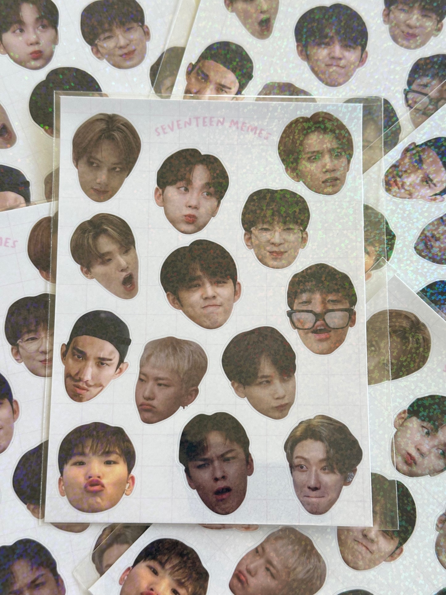 Sticker sheet Seventeen Memes
