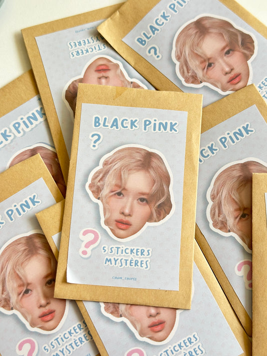 Mystery bag - Stickers black pink