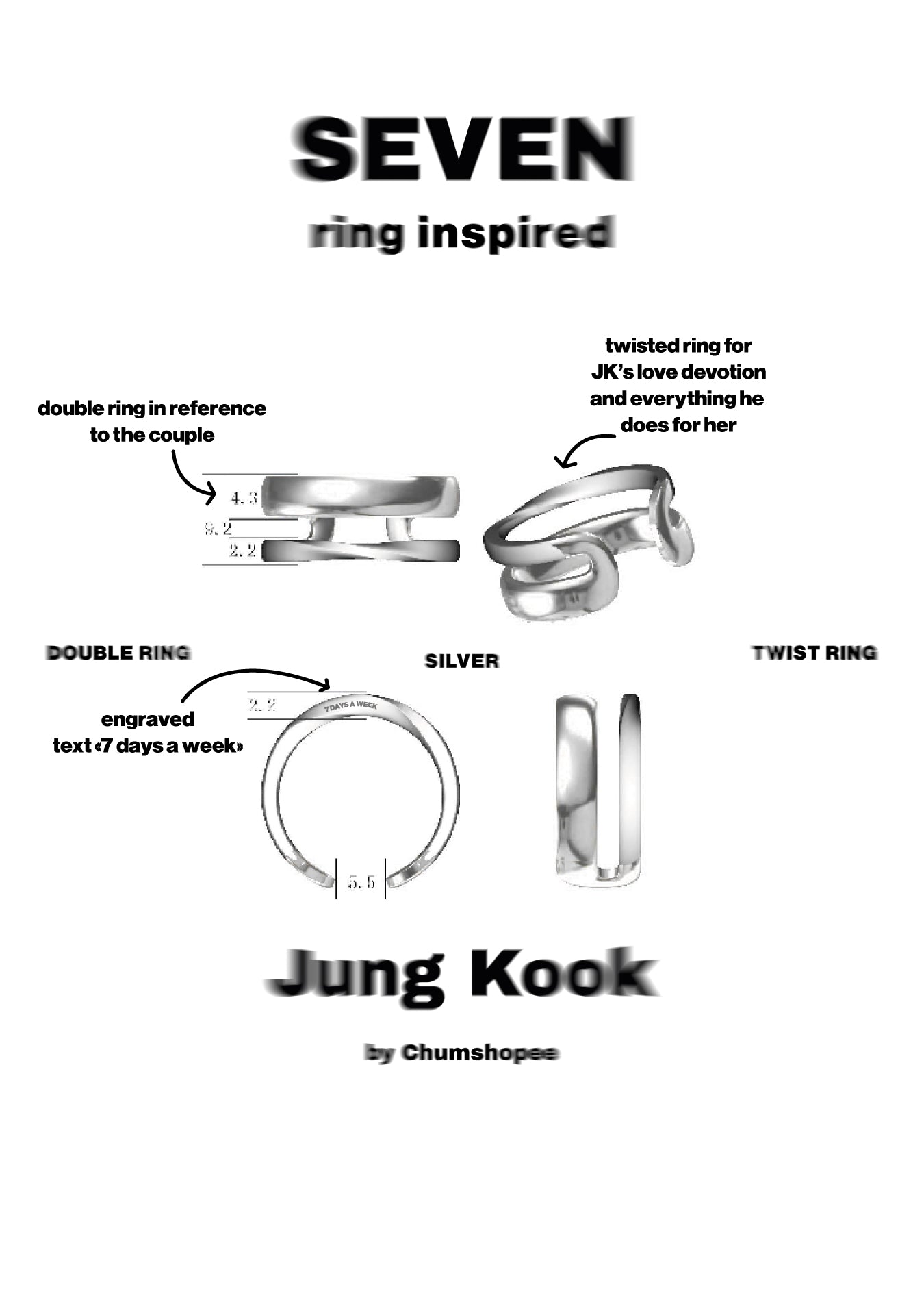 Bague Seven Jung Kook